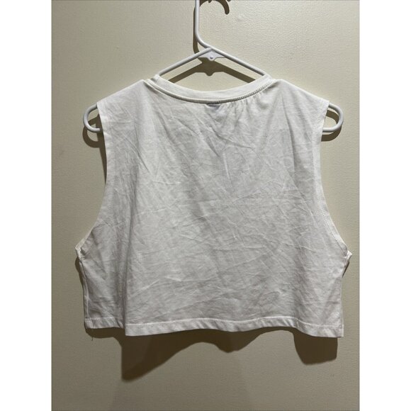 Shein ~ Sleeveless Crop Top ~ Size Medium ~ White - Picture 2 of 4